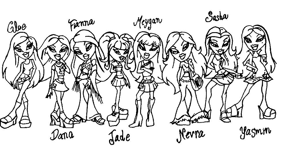 Coloring page: Bratz (Cartoons) #32403 - Free Printable Coloring Pages