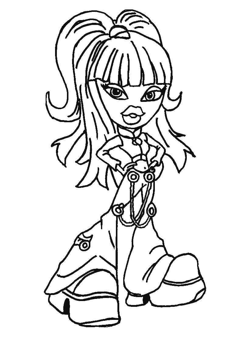Coloring page: Bratz (Cartoons) #32409 - Free Printable Coloring Pages