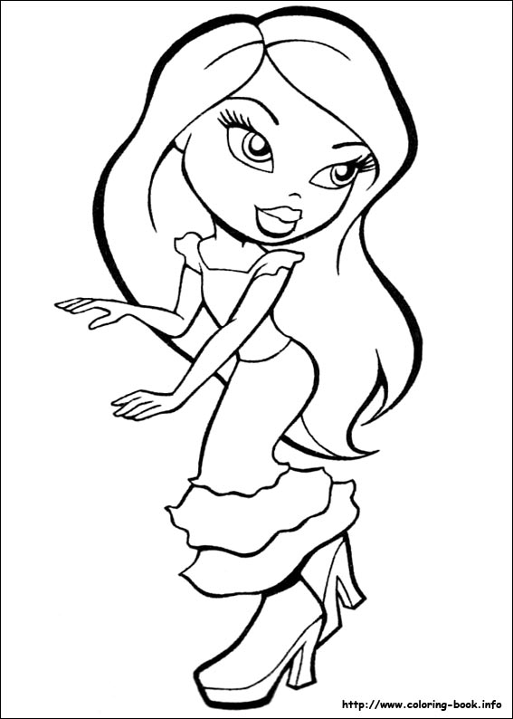 Coloring page: Bratz (Cartoons) #32410 - Free Printable Coloring Pages