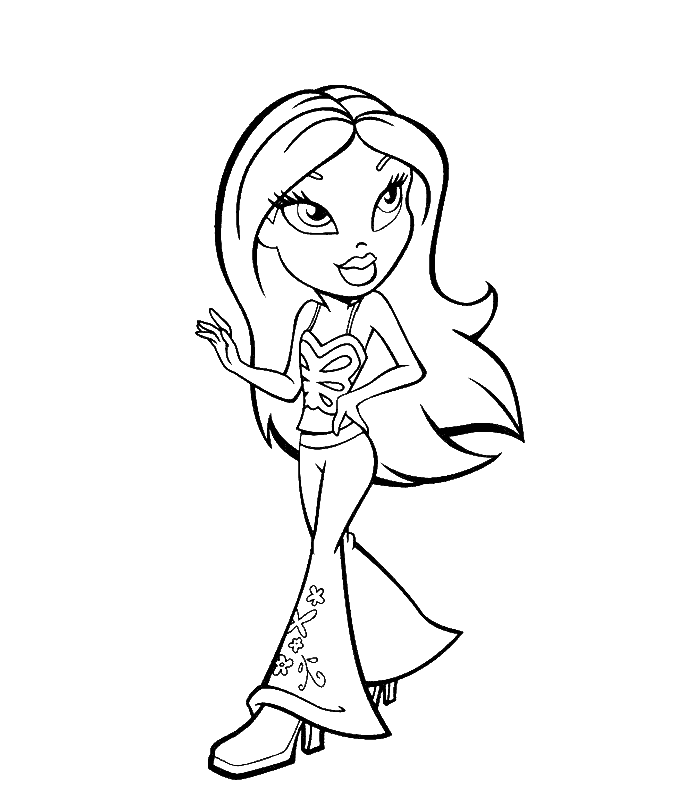 Coloring page: Bratz (Cartoons) #32412 - Free Printable Coloring Pages