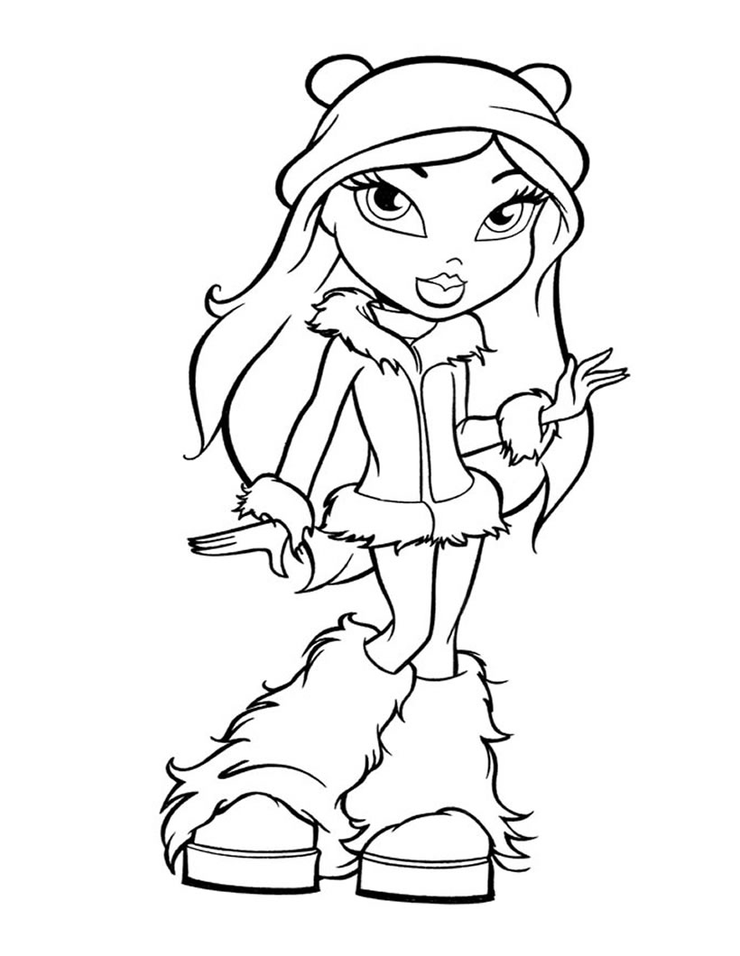 Drawing Bratz #32413 (Cartoons) – Printable coloring pages