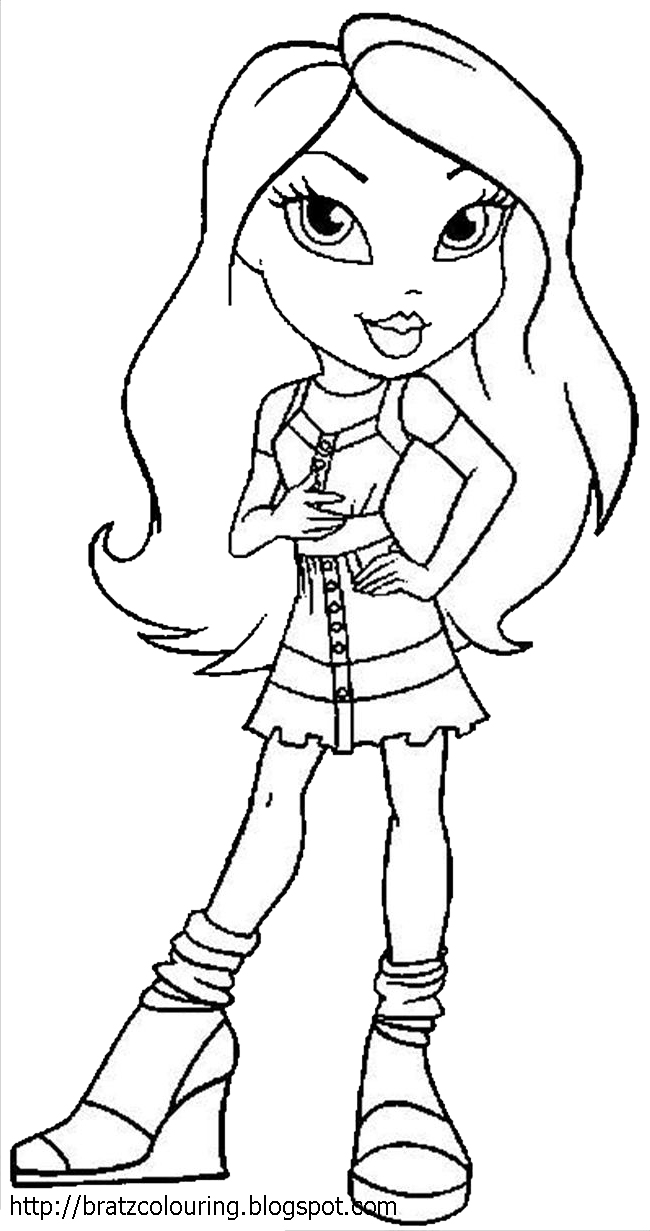 Coloring page: Bratz (Cartoons) #32425 - Free Printable Coloring Pages