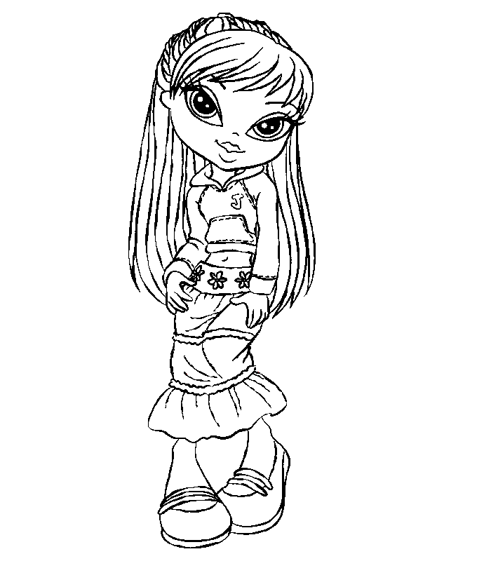 Coloring page: Bratz (Cartoons) #32426 - Free Printable Coloring Pages