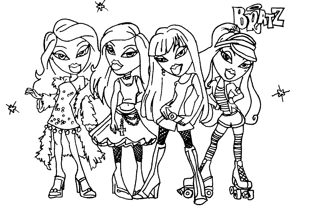 Coloring page: Bratz (Cartoons) #32427 - Free Printable Coloring Pages