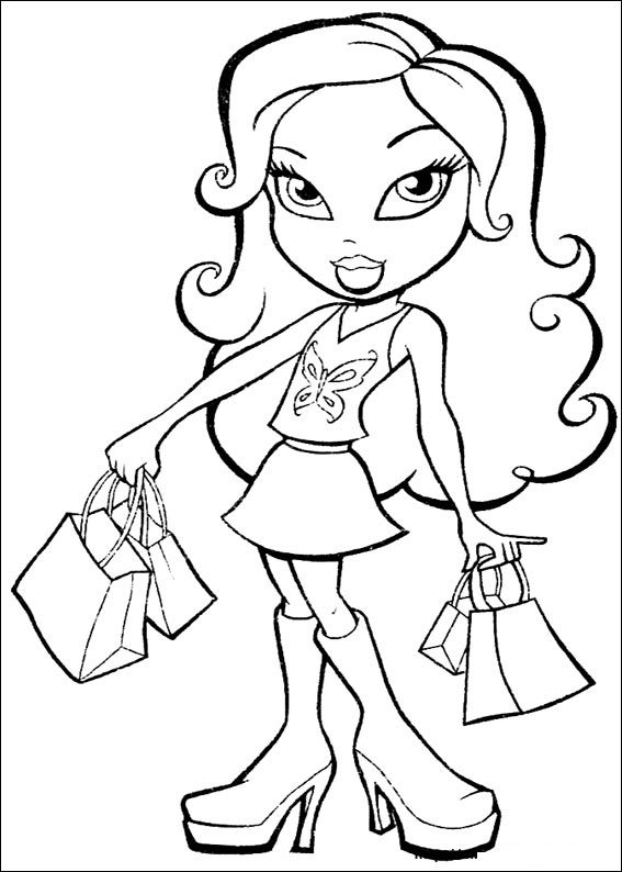 Coloring page: Bratz (Cartoons) #32431 - Free Printable Coloring Pages
