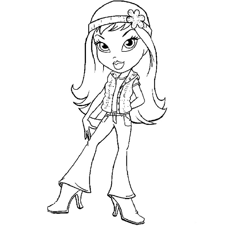 Coloring page: Bratz (Cartoons) #32441 - Free Printable Coloring Pages