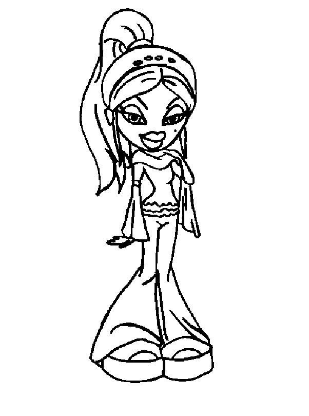 Coloring page: Bratz (Cartoons) #32452 - Free Printable Coloring Pages