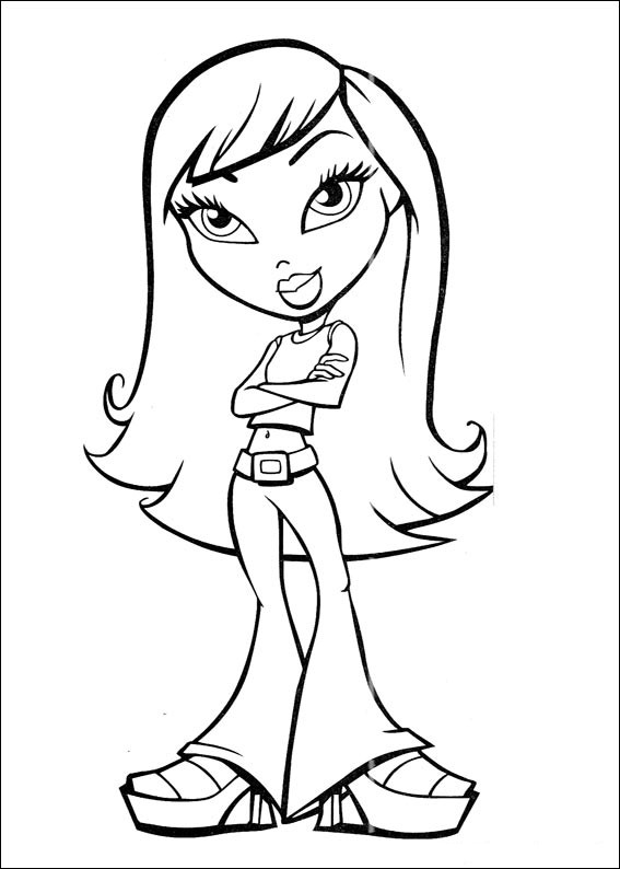 Coloring page: Bratz (Cartoons) #32462 - Free Printable Coloring Pages