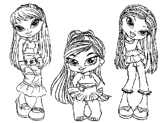 Coloring page: Bratz (Cartoons) #32466 - Free Printable Coloring Pages