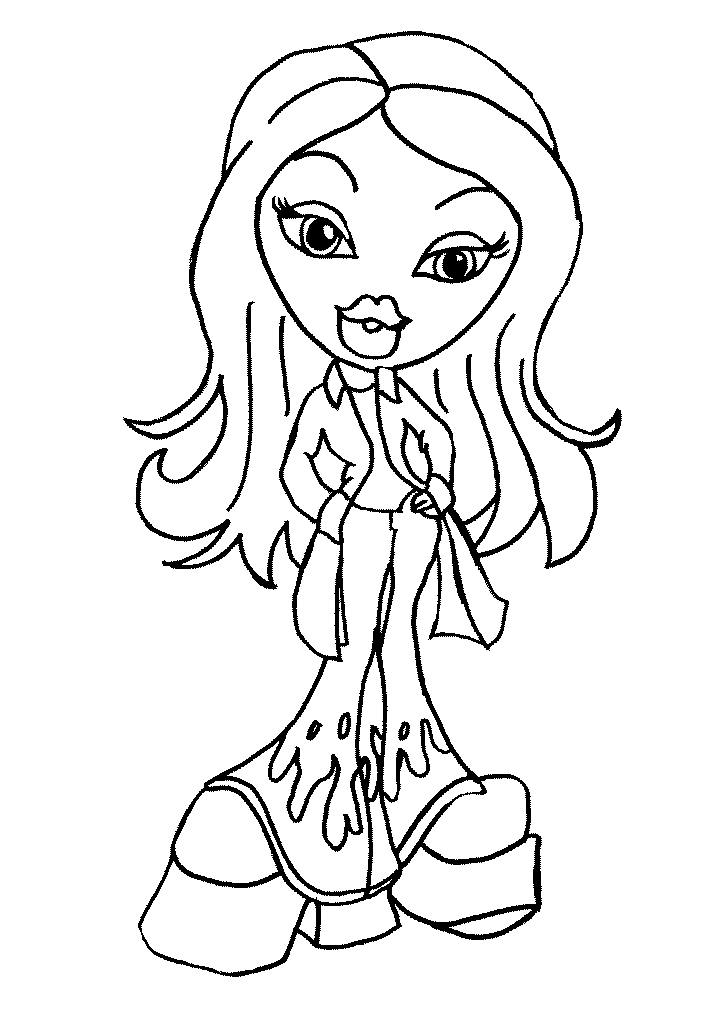 Coloring page: Bratz (Cartoons) #32470 - Free Printable Coloring Pages