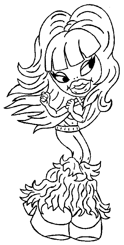 Coloring page: Bratz (Cartoons) #32471 - Free Printable Coloring Pages