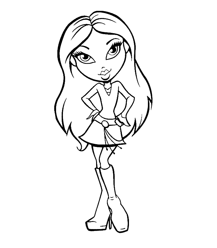 Coloring page: Bratz (Cartoons) #32472 - Free Printable Coloring Pages