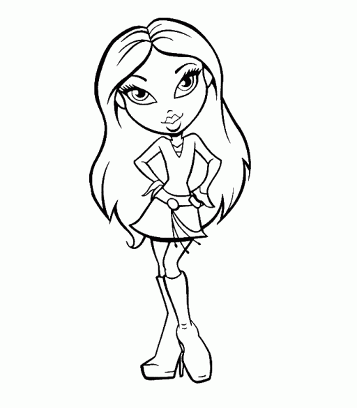 Coloring page: Bratz (Cartoons) #32477 - Free Printable Coloring Pages