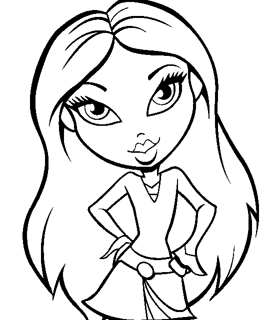 Coloring page: Bratz (Cartoons) #32479 - Free Printable Coloring Pages