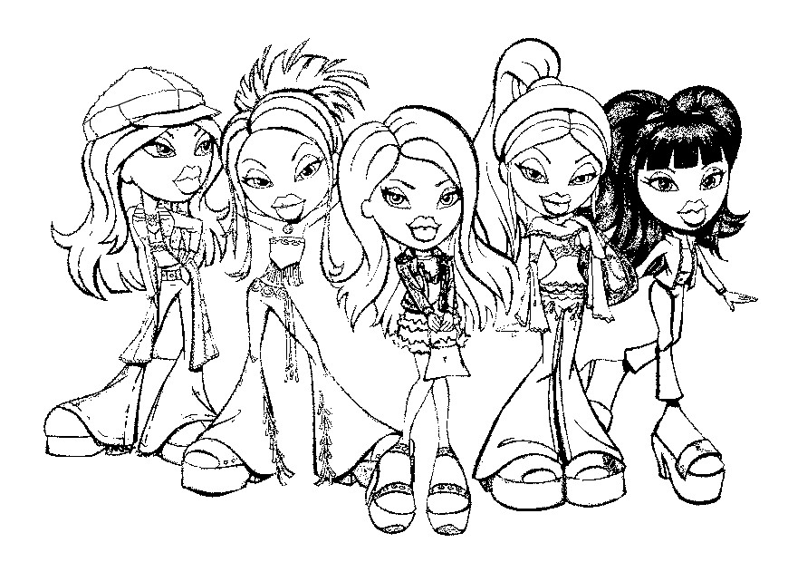 Coloring page: Bratz (Cartoons) #32488 - Free Printable Coloring Pages