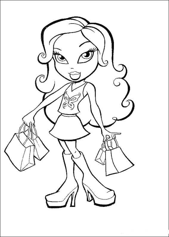 Bratz 32489 Cartoons Free Printable Coloring Pages