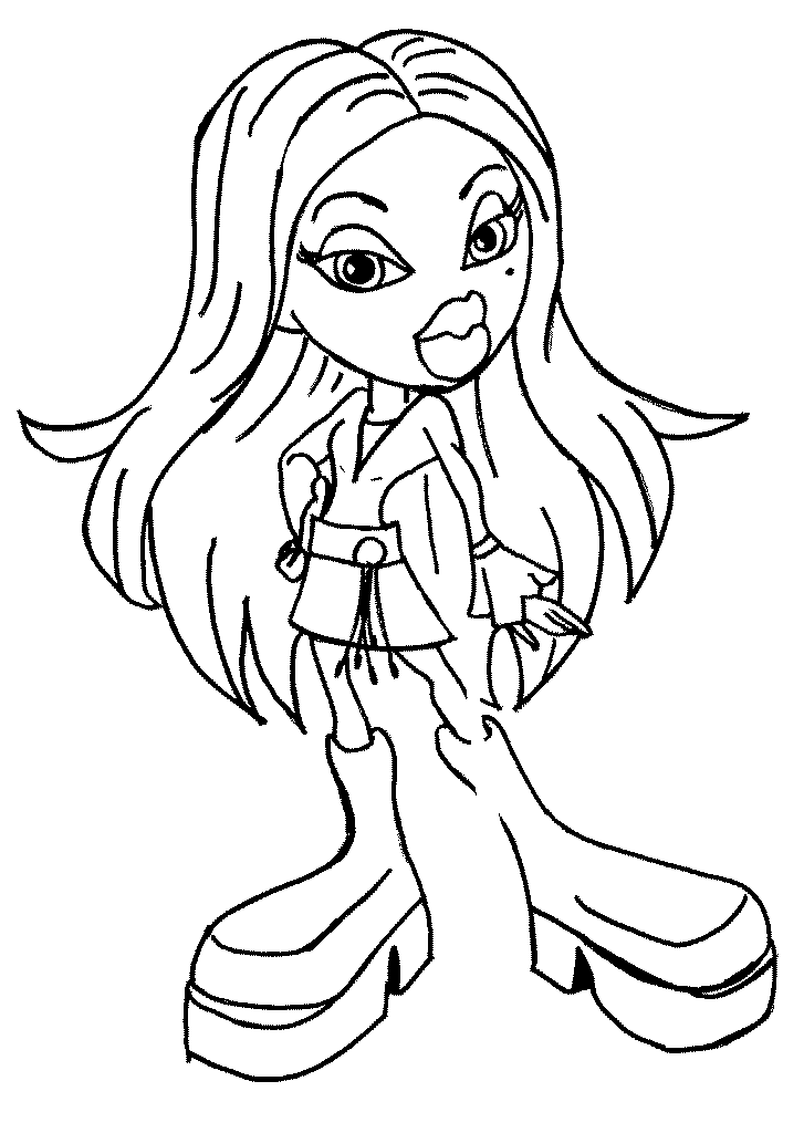 Coloring page: Bratz (Cartoons) #32490 - Free Printable Coloring Pages