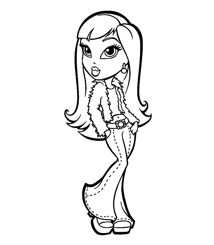 Coloring page: Bratz (Cartoons) #32491 - Free Printable Coloring Pages