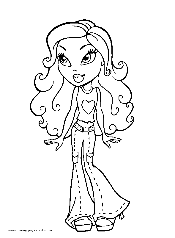 Coloring page: Bratz (Cartoons) #32498 - Free Printable Coloring Pages