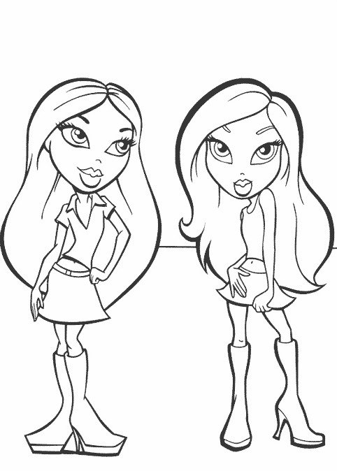 Coloring page: Bratz (Cartoons) #32501 - Free Printable Coloring Pages