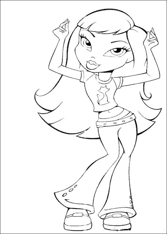 Coloring page: Bratz (Cartoons) #32502 - Free Printable Coloring Pages