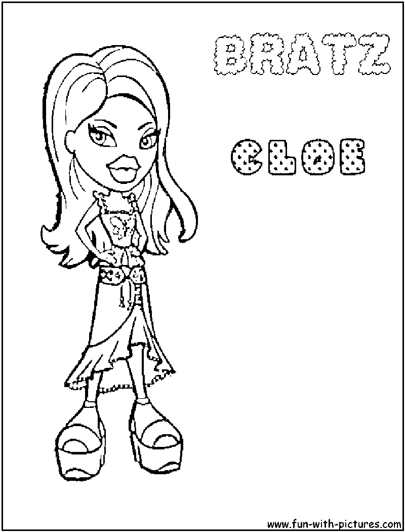 Coloring page: Bratz (Cartoons) #32511 - Free Printable Coloring Pages