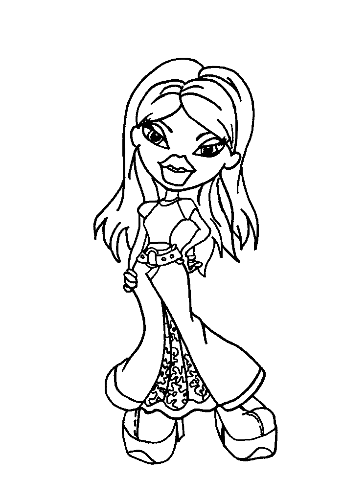 Coloring page: Bratz (Cartoons) #32512 - Free Printable Coloring Pages