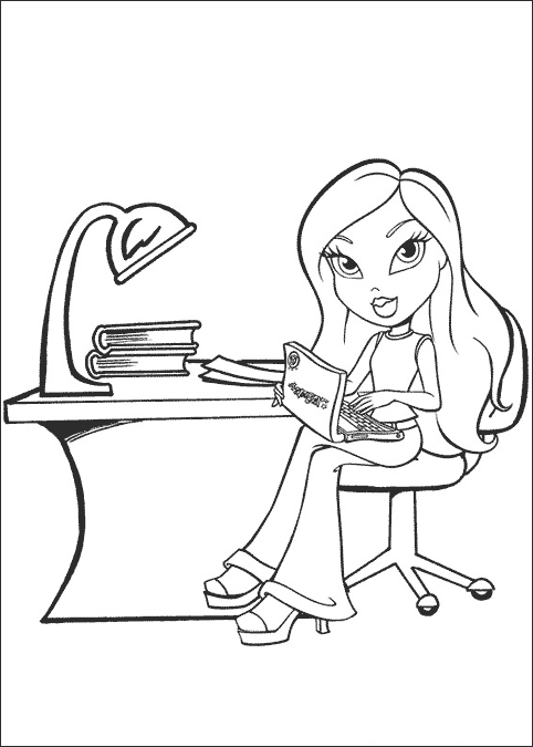 Coloring page: Bratz (Cartoons) #32517 - Free Printable Coloring Pages