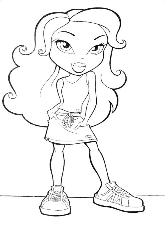 Coloring page: Bratz (Cartoons) #32526 - Free Printable Coloring Pages