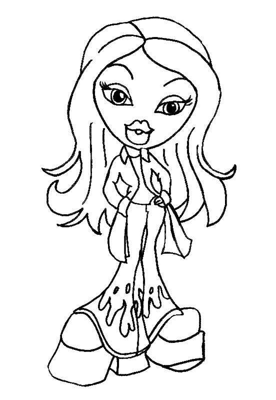 Coloring page: Bratz (Cartoons) #32535 - Free Printable Coloring Pages