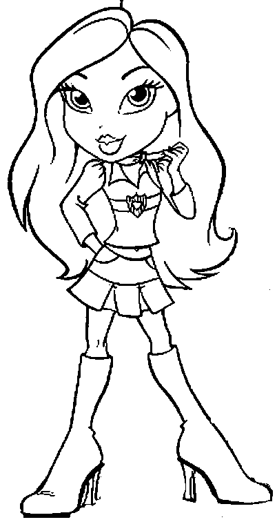 Coloring page: Bratz (Cartoons) #32542 - Free Printable Coloring Pages