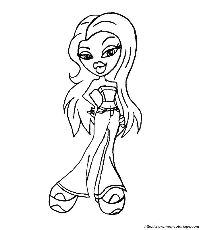 Coloring page: Bratz (Cartoons) #32545 - Free Printable Coloring Pages