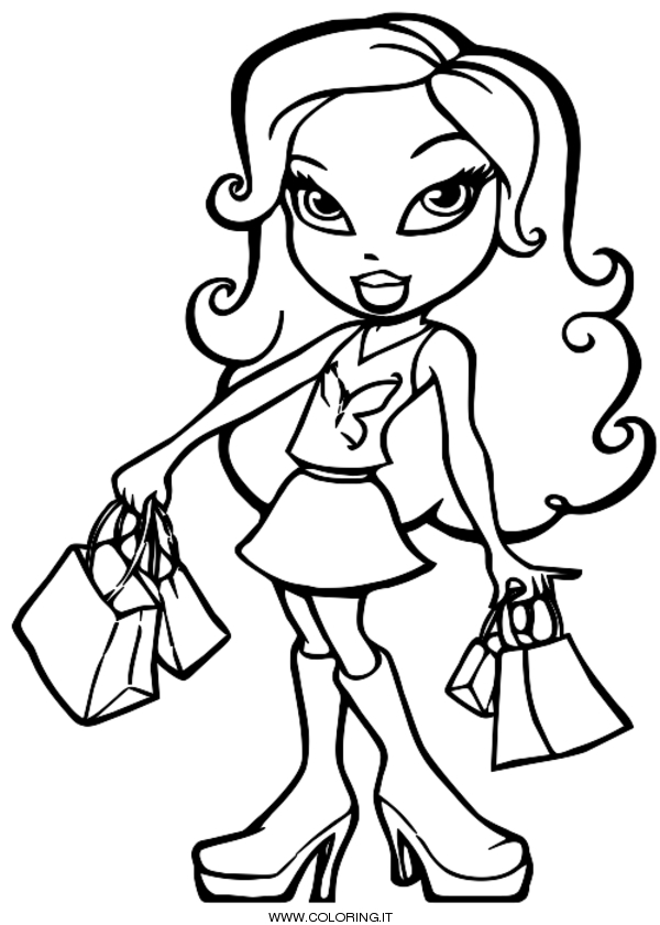 Coloring page: Bratz (Cartoons) #32546 - Free Printable Coloring Pages