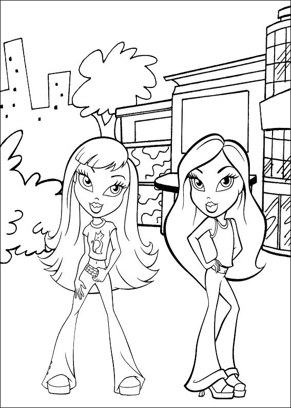 Coloring page: Bratz (Cartoons) #32553 - Free Printable Coloring Pages