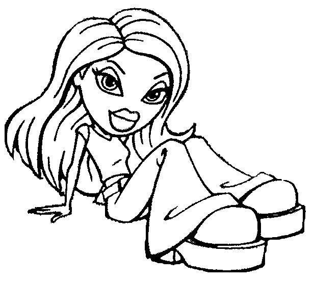 Drawing Bratz #32559 (Cartoons) – Printable coloring pages