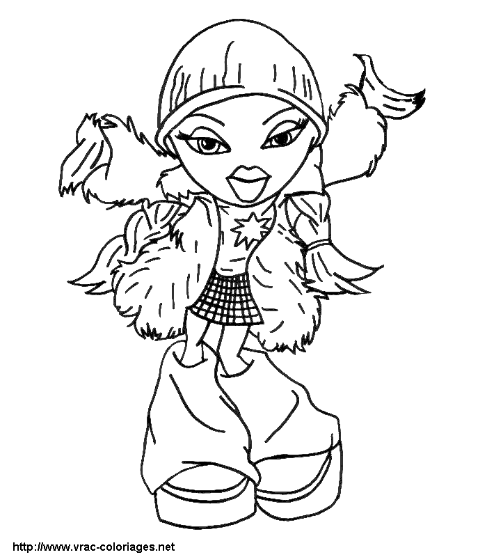 Coloring page: Bratz (Cartoons) #32574 - Free Printable Coloring Pages