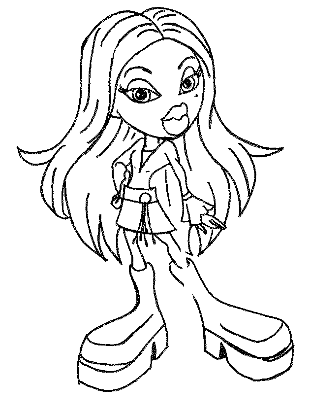 Coloring page: Bratz (Cartoons) #32577 - Free Printable Coloring Pages