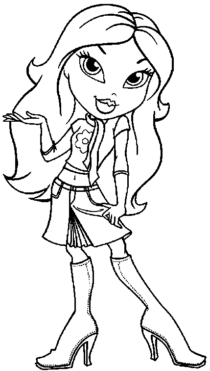 Coloring page: Bratz (Cartoons) #32589 - Free Printable Coloring Pages