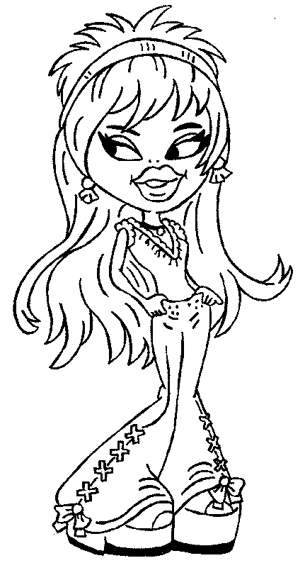 Coloring page: Bratz (Cartoons) #32592 - Free Printable Coloring Pages