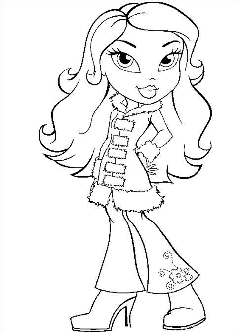 Coloring page: Bratz (Cartoons) #32600 - Free Printable Coloring Pages