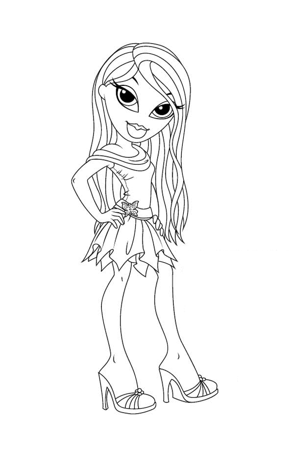 Coloring page: Bratz (Cartoons) #32601 - Free Printable Coloring Pages