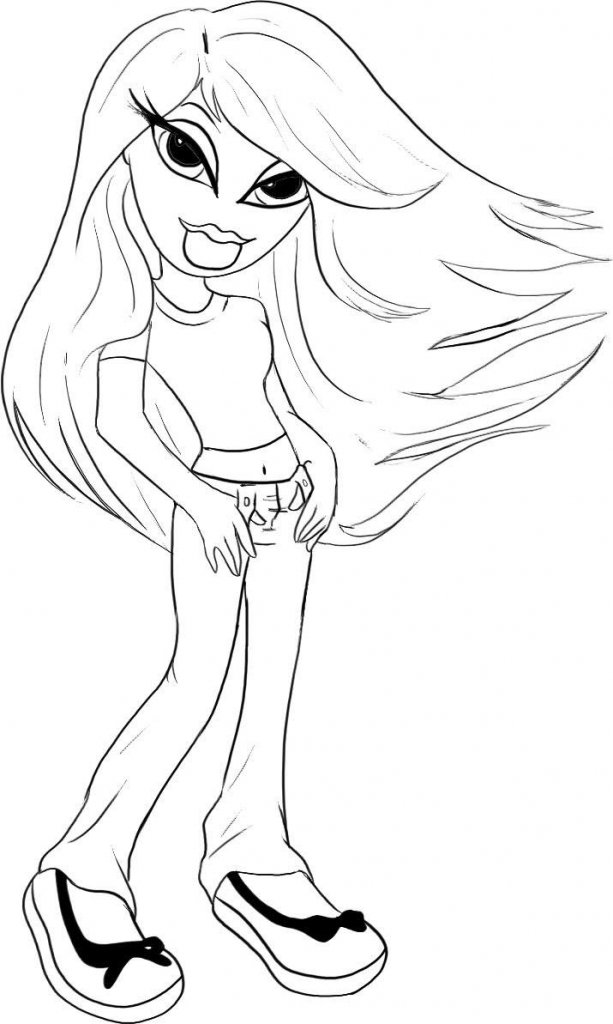 Coloring page: Bratz (Cartoons) #32610 - Free Printable Coloring Pages