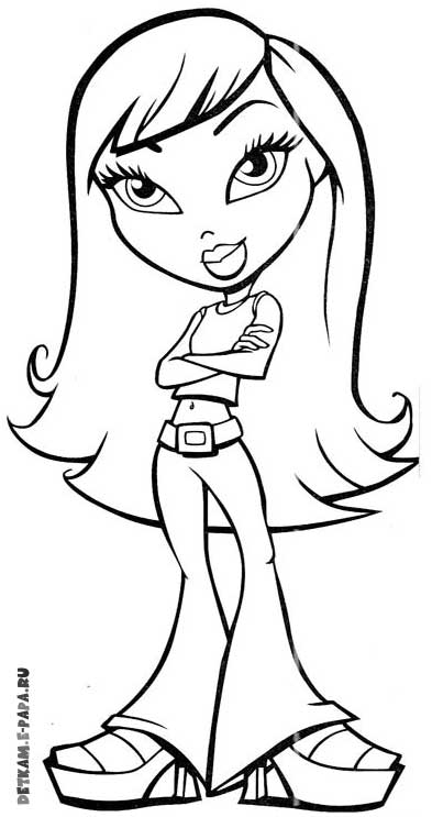 Coloring page: Bratz (Cartoons) #32611 - Free Printable Coloring Pages