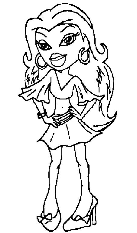 Coloring page: Bratz (Cartoons) #32623 - Free Printable Coloring Pages