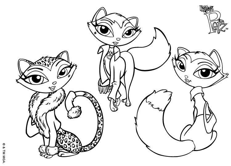 Coloring page: Bratz (Cartoons) #32624 - Free Printable Coloring Pages