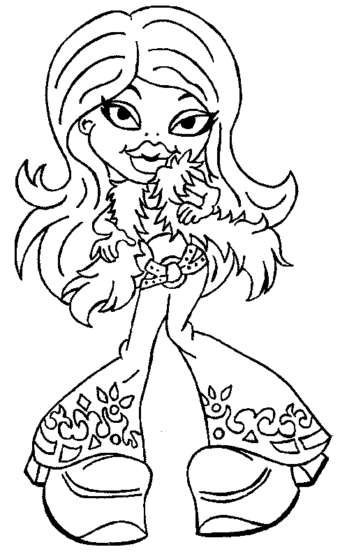 Drawing Bratz #32625 (Cartoons) – Printable coloring pages