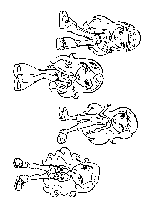 Coloring page: Bratz (Cartoons) #32629 - Free Printable Coloring Pages