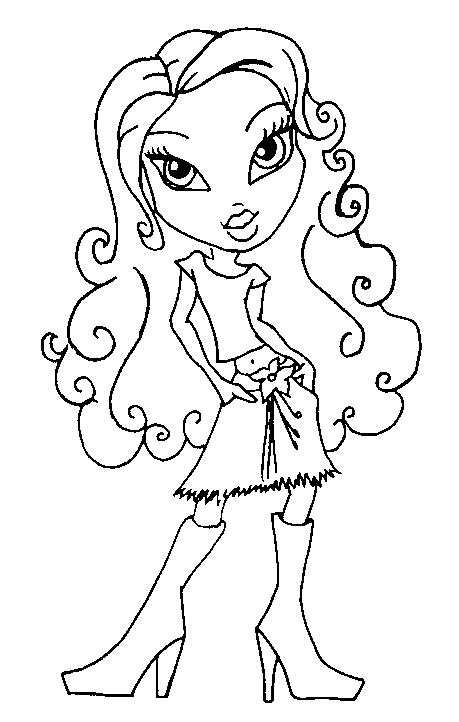 Coloring page: Bratz (Cartoons) #32631 - Free Printable Coloring Pages