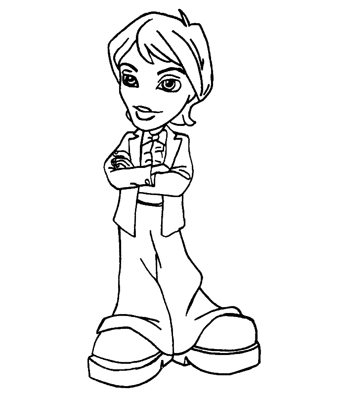 Coloring page: Bratz (Cartoons) #32634 - Free Printable Coloring Pages