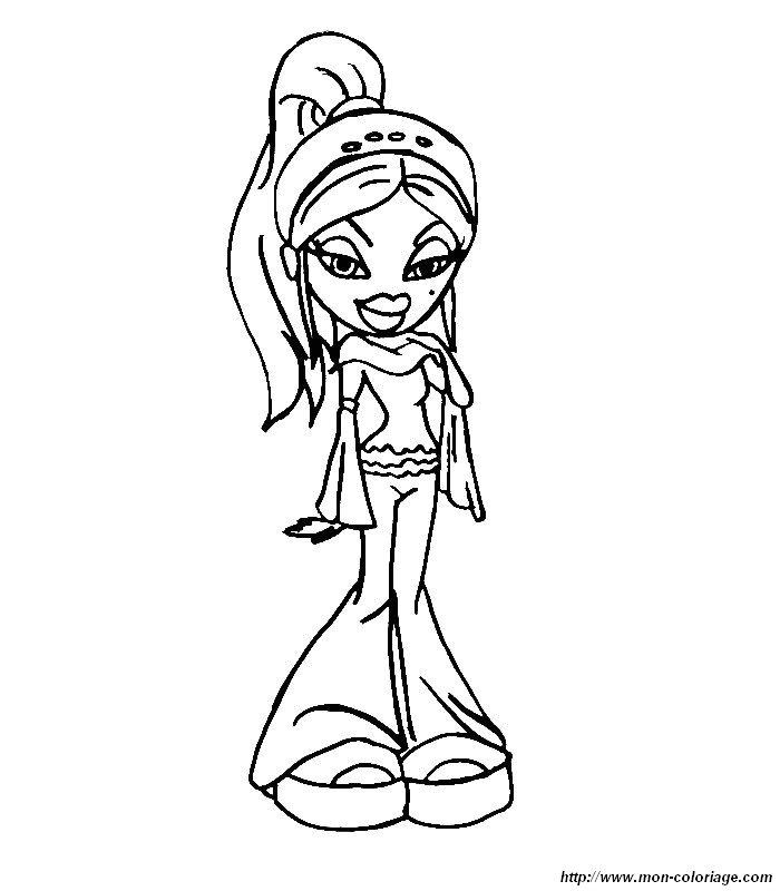 Coloring page: Bratz (Cartoons) #32643 - Free Printable Coloring Pages